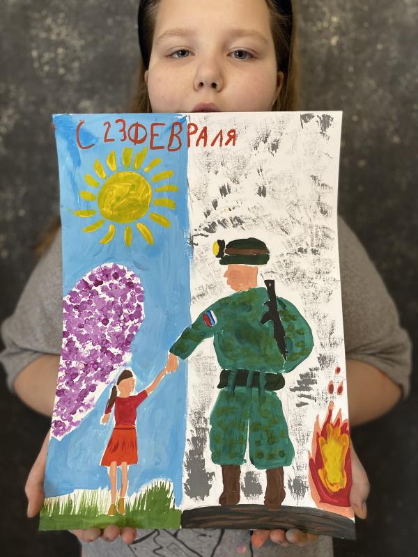 Лебедева Софья на конкурсе Слава армии родной
